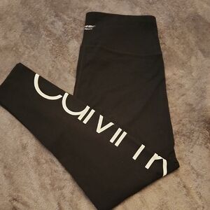 NWOT Calvin Klein Performance Stretch Black Leggings Joggers
